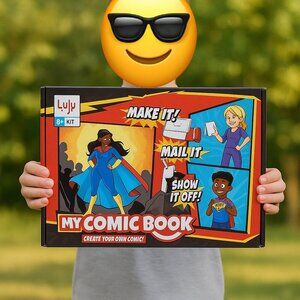 New Lulu Jr. My Comic Book making craft kit writing comicbook Published Create